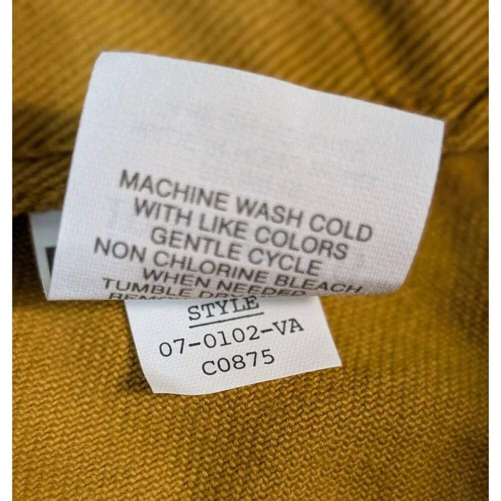 Vtg Jordache Relaxed Fit Denim Jeans 38x36 (36x35) Mustard Brown Deadstock Y2K